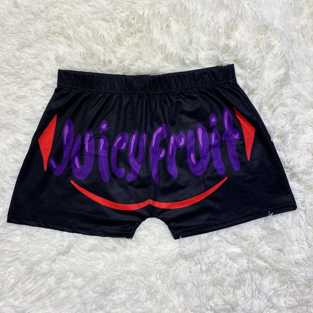 Sexy High Waisted Booty Shorts Women Plus Size Cycling Leggings Summer Fitness Clothing Female Juicy Fruit Shorts Wholesale