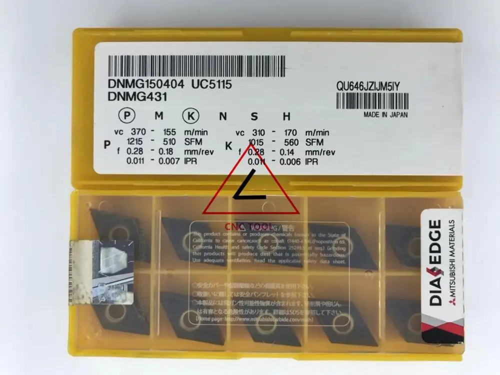 

DNMG 150404 UC5115 10pcs original turning insert DIAEDGE