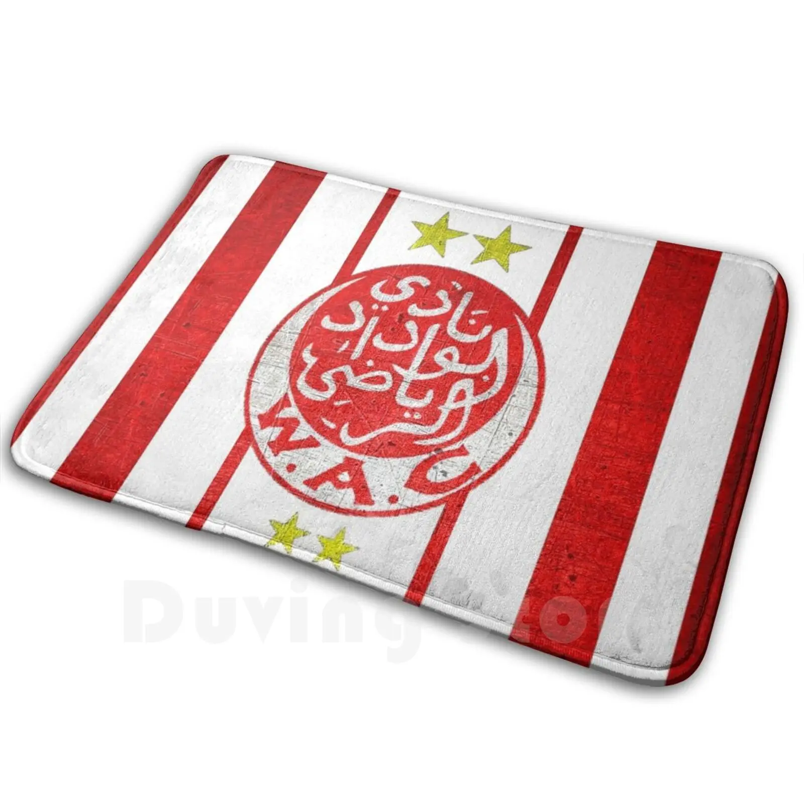 Wydad Ultras Hooligans Fans Football Morocco Mat Rug Carpet Anti-Slip Floor Mats Bedroom Wydad Ultras