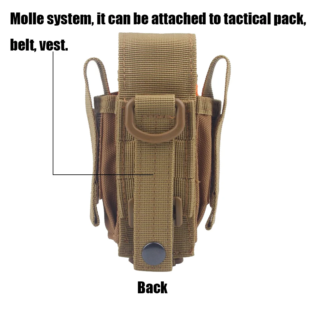 Tactical Molle Tool Pouch Organizer Multiple Pocket Holder Holster with Flap for Plier Pencil Knife Flashlight Hunting Accessory