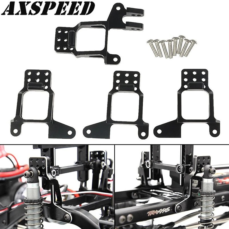 AXSPEED RC Car Aluminum Front and Rear Shock Towers Mount for 1/10 RC Crawler TRX-4 TRX4 Shocks Upgrade Parts