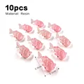 10 piezas de tiburón rosa