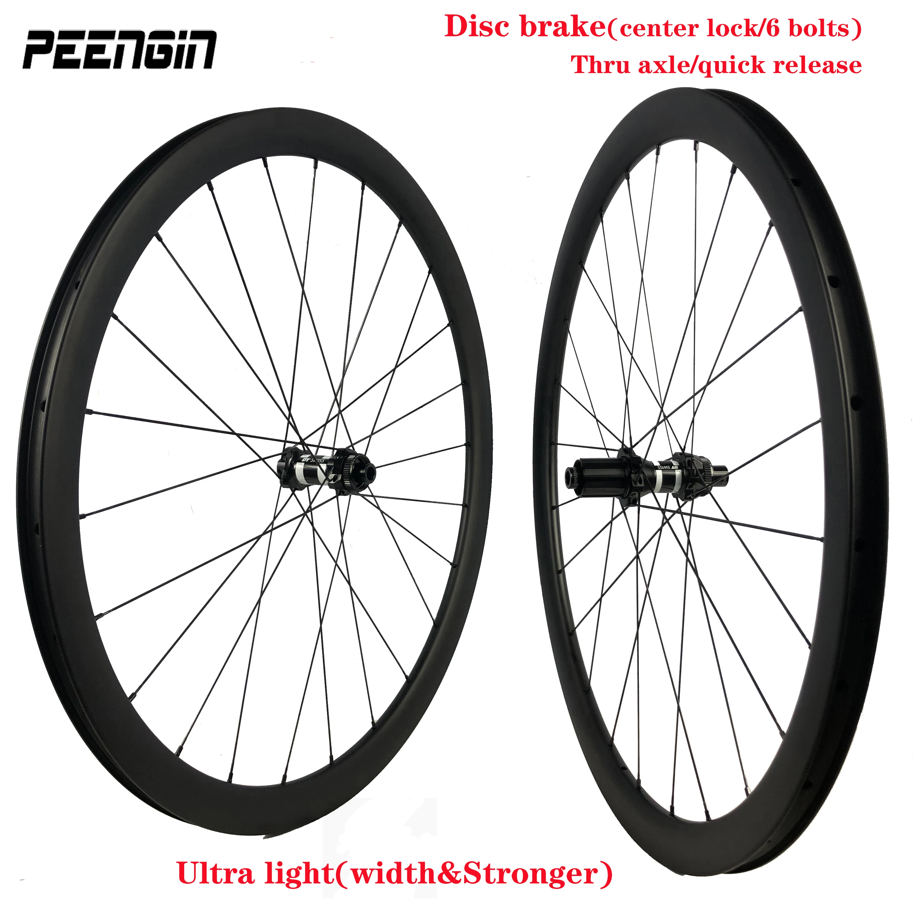 Center Lock/6 Bolt Carbon Wheel 30/35/40/45/50Mm Deep Tubeless Cyclocross Road Bike Wheelset Disc Brake QR/TA 26/29Mm W 350S/411