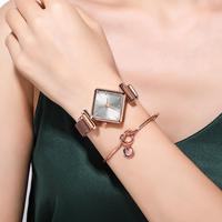 Simple Rectangle Magnet Watches Charm Diamond Fashion Women Watch Quality Ladies Wristwatches Female Quartz Clock Montre Femme