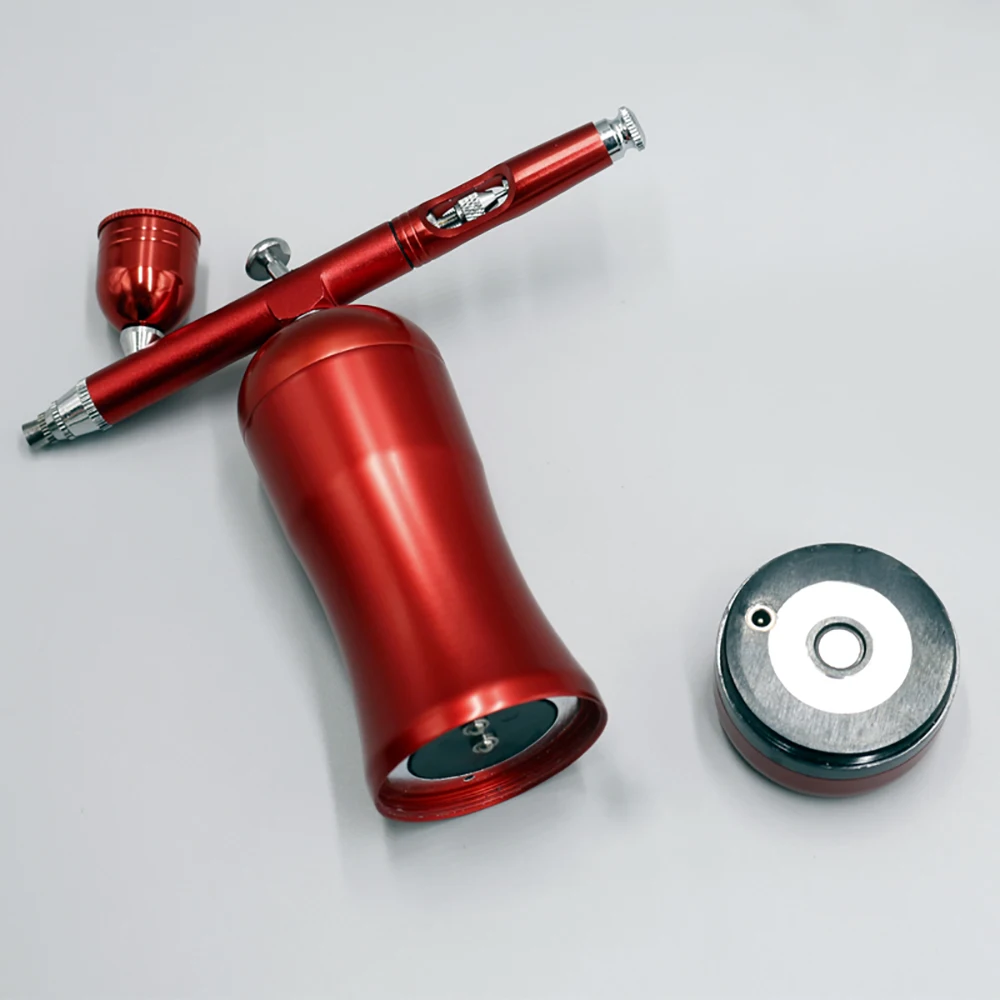 Imagem -05 - Aerógrafo com Compressor para Substituição Bateria Mini Portátil para Maquiagem Arte em Unhas Tatuagem Pintura Spray
