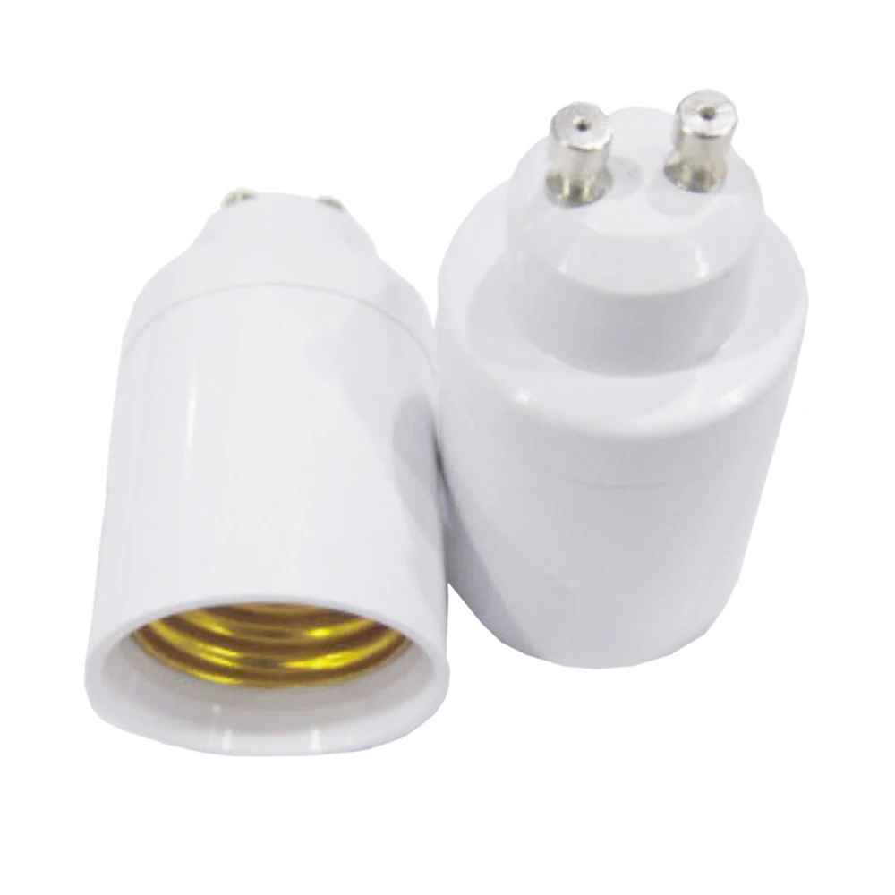 5 Pcs/Lot GU10 To E27 Lamp Holder Converter GU10-E27 Light Socket Flame Retardant PC Lamp Base For LED Light Bulb Socket Adapter