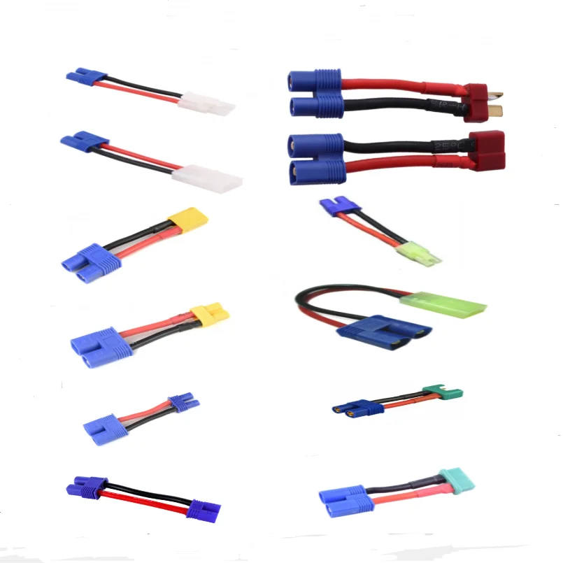 2szt EC3 Męskie Żeńskie do Deans XT30 EC2 Mini Tamiya Mpx Tamiya Męskie Żeńskie Złącza Wtyczki Adaptery do RC Akumulator Esc