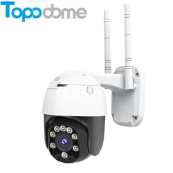 Topodome 5MP Wireless WiFi 3G/4G SIM SD Card Humanoid Tracking Voice Intercom Color Night Vision Outdoor Pan Tilt PTZ IP Camera