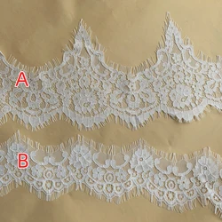 Cord Eyelash French Lace Trim Off White 3Pcs=9M per Lot 2021 Wedding Lace NEW!