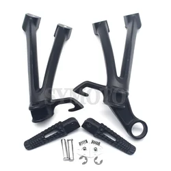 Motorcycle Rear Passenger Foot Pegs For Suzuki GSXR 600 750 2008 2009 2010 Bracket Footrests Footpegs GSXR600 GSXR750 Foot Rests