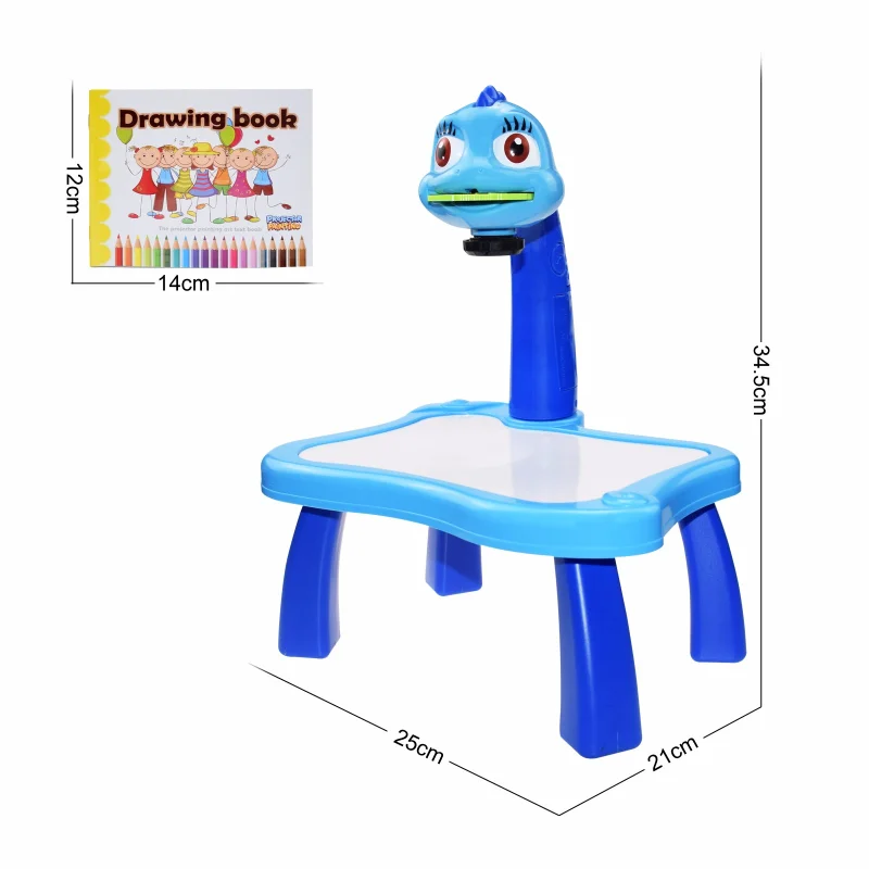 Led projetor arte desenho de mesa brinquedos crianças pintura placa mesa artes artesanato educacional aprendizagem ferramentas pintura brinquedo para crianças