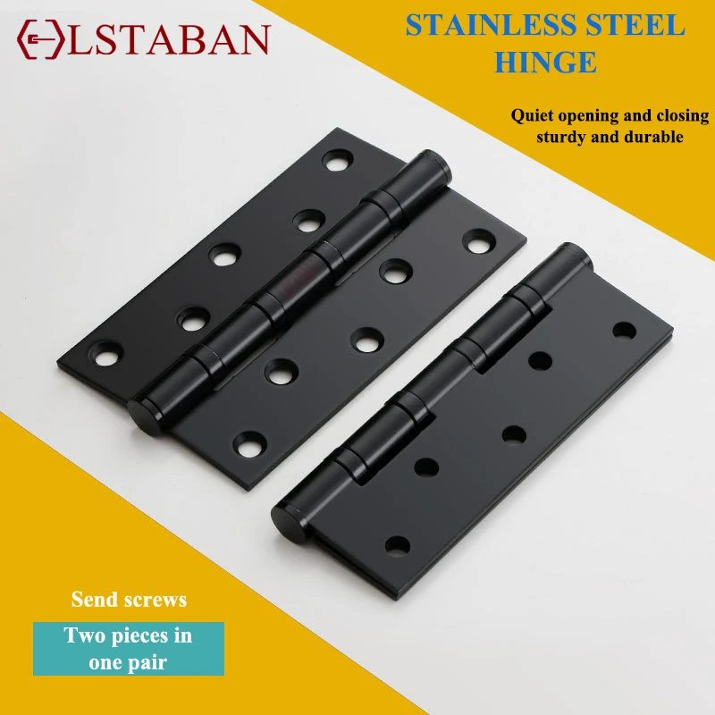 1 Pair High Quality Black Antique 5 Inchs Hinge Stainless Steel Door Hinge For Heavy Doors Furniture Accessories