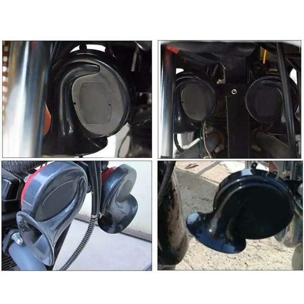 300db سوبر قطار القرن للشاحنات سيارات الدفع الرباعي سيارة قارب القرن الكهربائية 12 فولت آلة تنبيه السيارة ضغط عال كلاكسون مكبرات الصوت لسيارة دراجة نارية #5