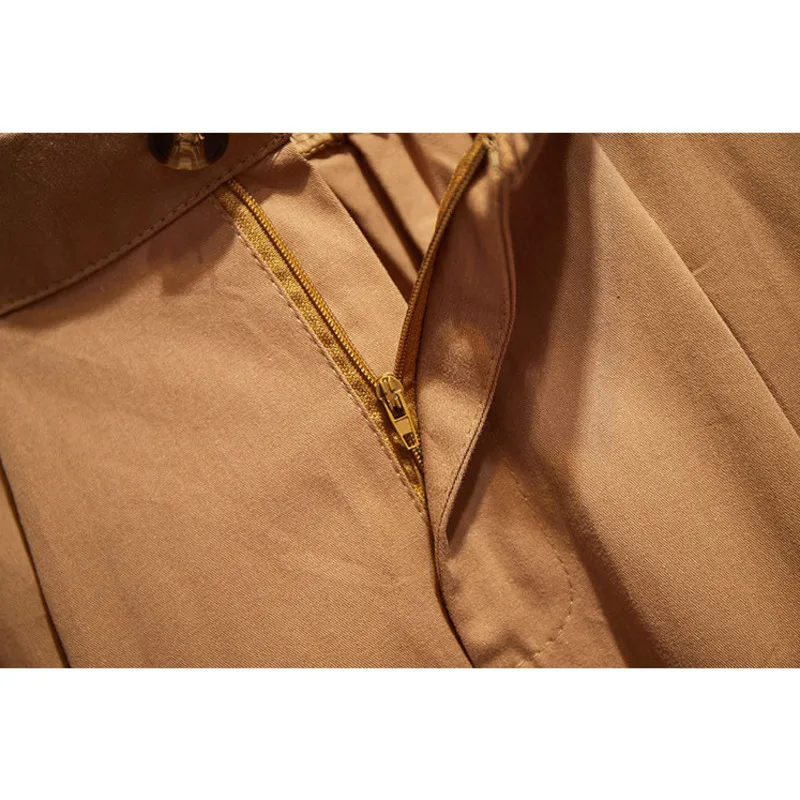 PEONFLY-faldas largas de estilo coreano para mujer, faldas largas elegantes de cintura alta a media pantorrilla con botones, moda de verano, 2023