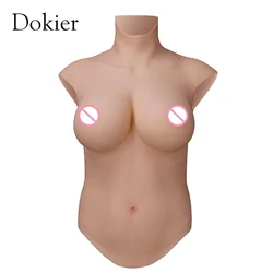 Dokier Large Size Silicone Breast Forms For Crossdresser No Oil Half body Boobs For Transgender Crossdressing Sissy Fake Boobs