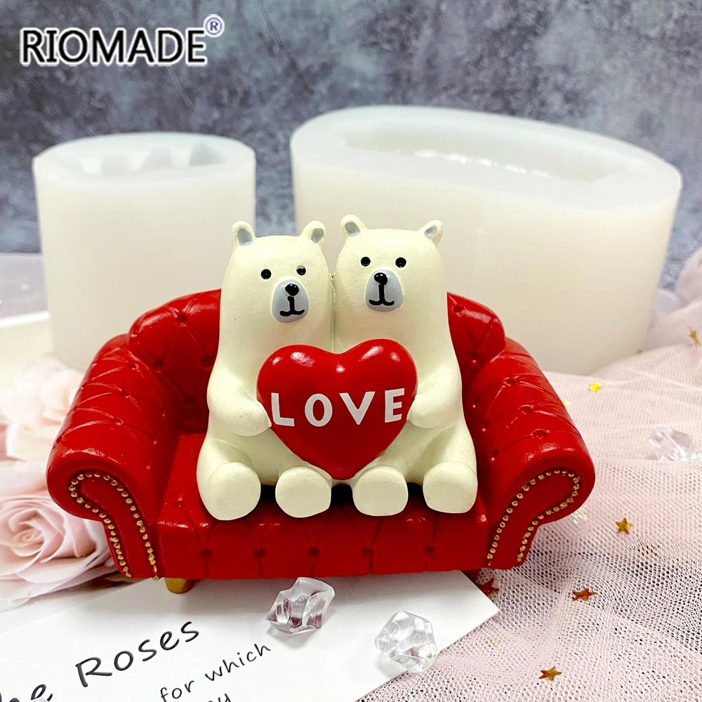 Creative Sofa Silicone Candle Mold DIY Handmade Crafts Plaster Resin Soap Making Mould For Polymer Home Decoration Ornaments