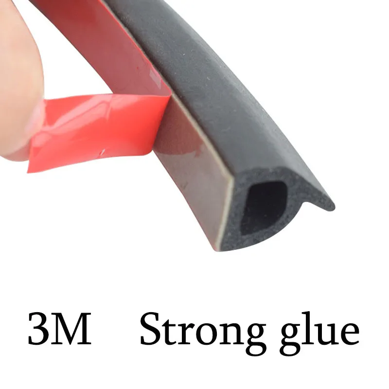 For The Honda Civic Fit Ge Door  Seal Rubber Seal EPDM Sound Insulation Dustproof And Dustproof Car Door Seal