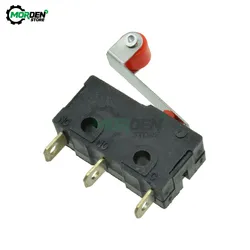 10Pcs KW12-3 Mini Micro Switch 3Pin Limit Switch 5A AC 125V-250V Micro Switches Lever Arm Snap Action Switch with Pulley