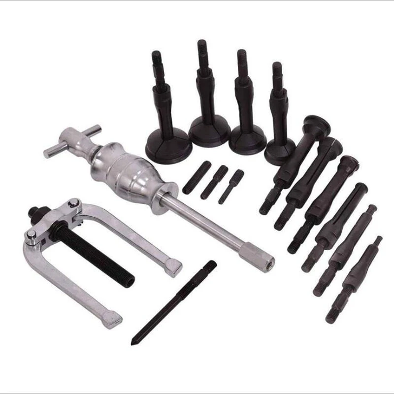 16Pcs Bearing Extractor Set Inner Internal Blind Remover Tool W/Slide Hammer