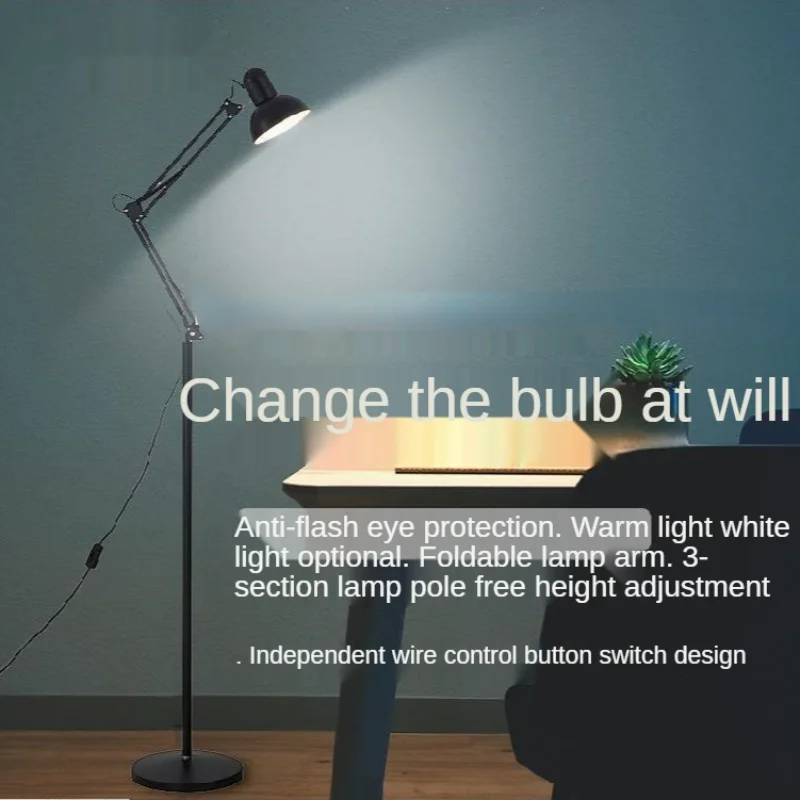 Living Room Floor Lamps Bedroom Beside Study Indoor for Home Decoration Light Modern LED Lighting Simple Live Streaming Fixture