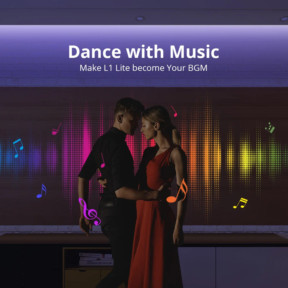 Itead SONOFF L1 Lite 5M RGB Wifi Smart LED-Licht Streifen EU/UNS Timer Gruppe Control Dance mit musik Arbeitet mit Alexa Google Hause