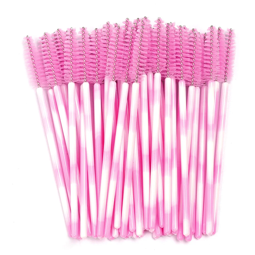 Brosse à cils réutilisable, baguettes pour Mascara, bobine, pinceaux cosmétiques pour le maquillage, 50pcs