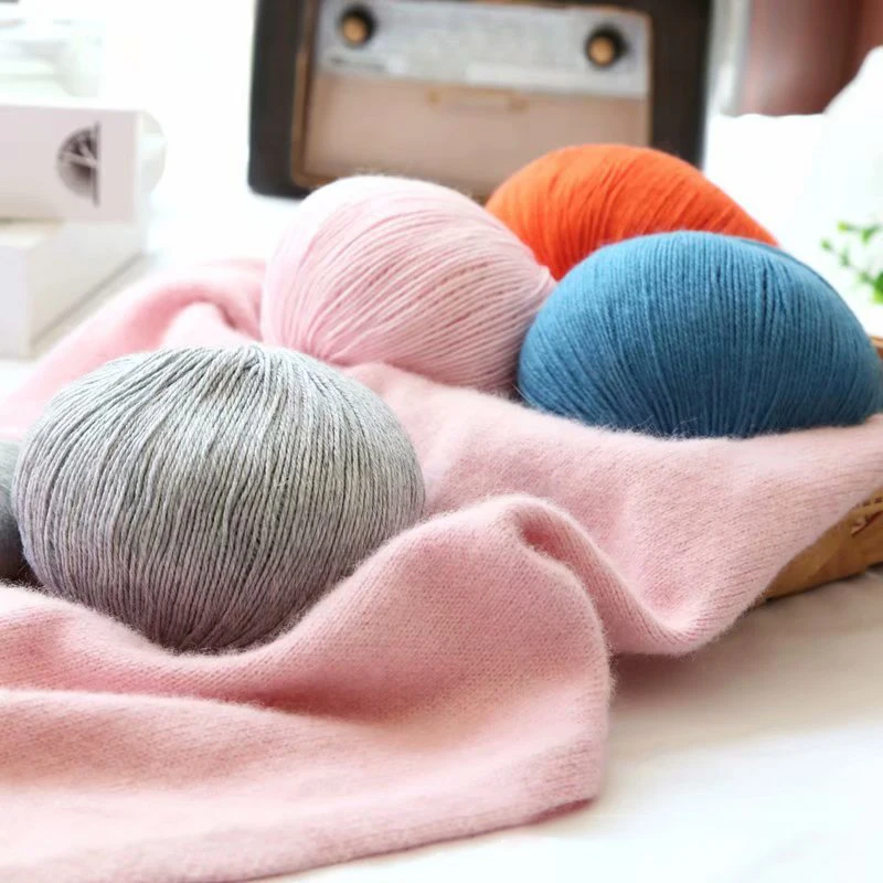 50+20g Soft Mink Cashmere Thread Knitting Yarn Wool Yarn for Hand Knitting Sweater Scarf Gloves DIY Sewing Crochet Thread