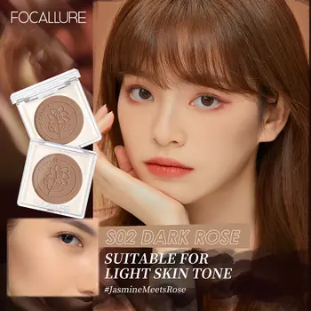 FOCALLURE 3 barvy matný hnědý bronzer konturovací na obličej jemná pudrová textura snadno se roztírá profesionální dámská kosmetika 10 nejlepší prodej focallure make-up - №9