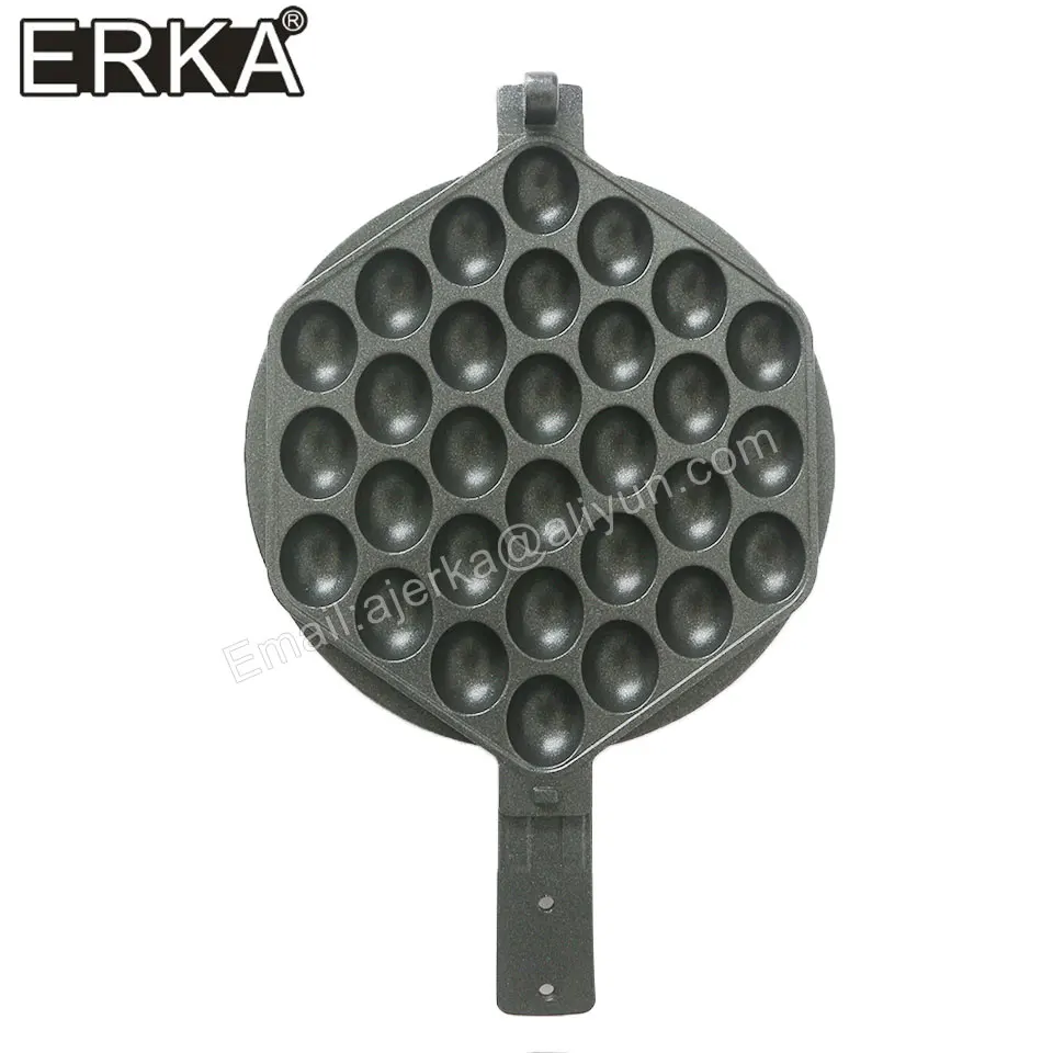 ERKA Hongkong Commercial   Roller Baking Pan Eggs Bubble Waffle Machine  Iron  Eggettes Mold Muffin Non-stick Plate