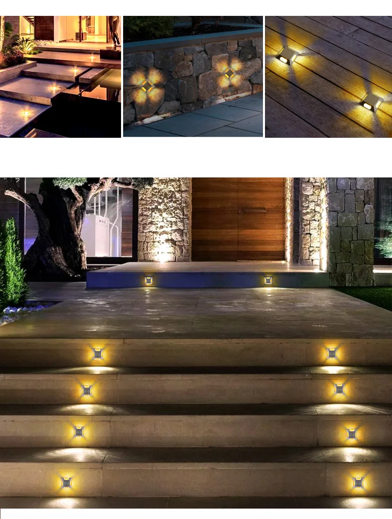 IP67 DC12V Outdoor Garden Lighting 1W 3W YLED Recessed Inground Lamps  Underground Yard Step Stairs Floor Deck Spotlight 220V