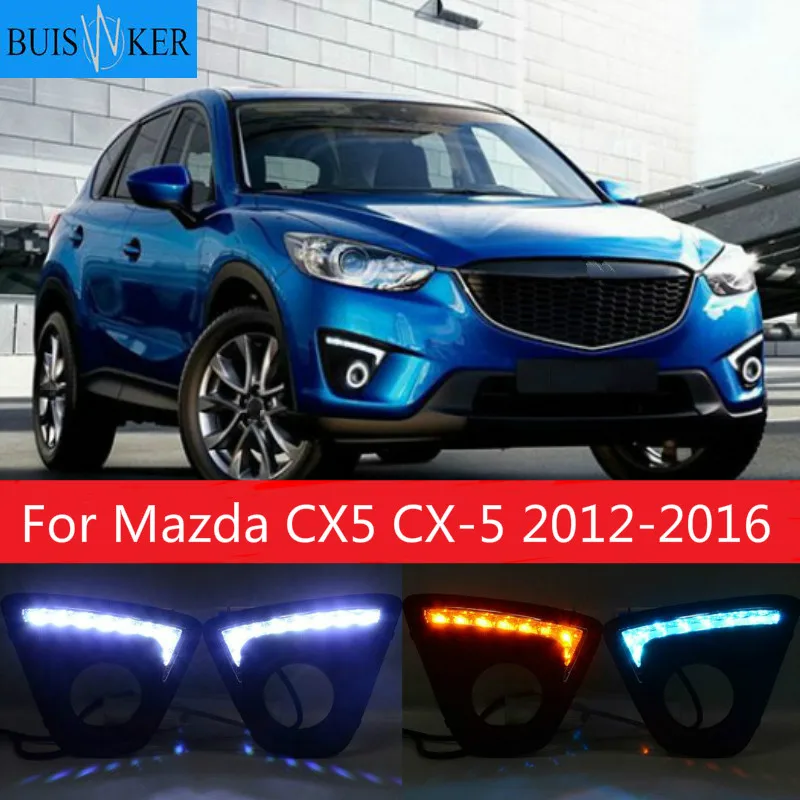 

LED DRL Daytime Running Light Fog Lamp 12V Car Running Lights for Mazda CX5 CX-5 2012-2016