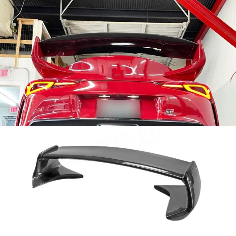 

VACOMUL Carbon Fiber/FRP Unpainted Black Car Accessorise Rear Trunk Boot Spoiler Lip Wings For Toyota Supra GR A90 A91 2019 2020