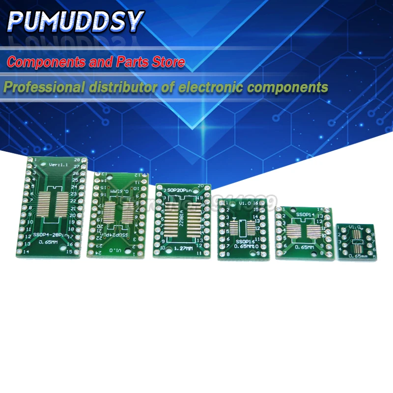 30PCS PCB Board Kit SOP24 SOP8 SOP14 SOP16 SOP20 SOP28 SMD Turn To DIP Adapter Converter Plate SOP 8 14 16 20 24 28 igmopnrq