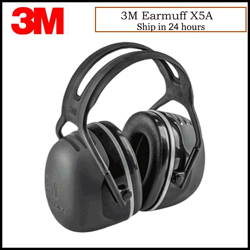 3M X5A Earmuffs Comfortable Sound Insulation Earmuffs Professional Anti-noise Hearing Protector for Drivers/Workers KU015