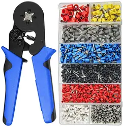 0.08-10mm Tubular Crimping Pliers Tools Set New 1200pcs Terminal Crimping Tools Mini Electrical Pliers HSC8 Precision Clamp Kit