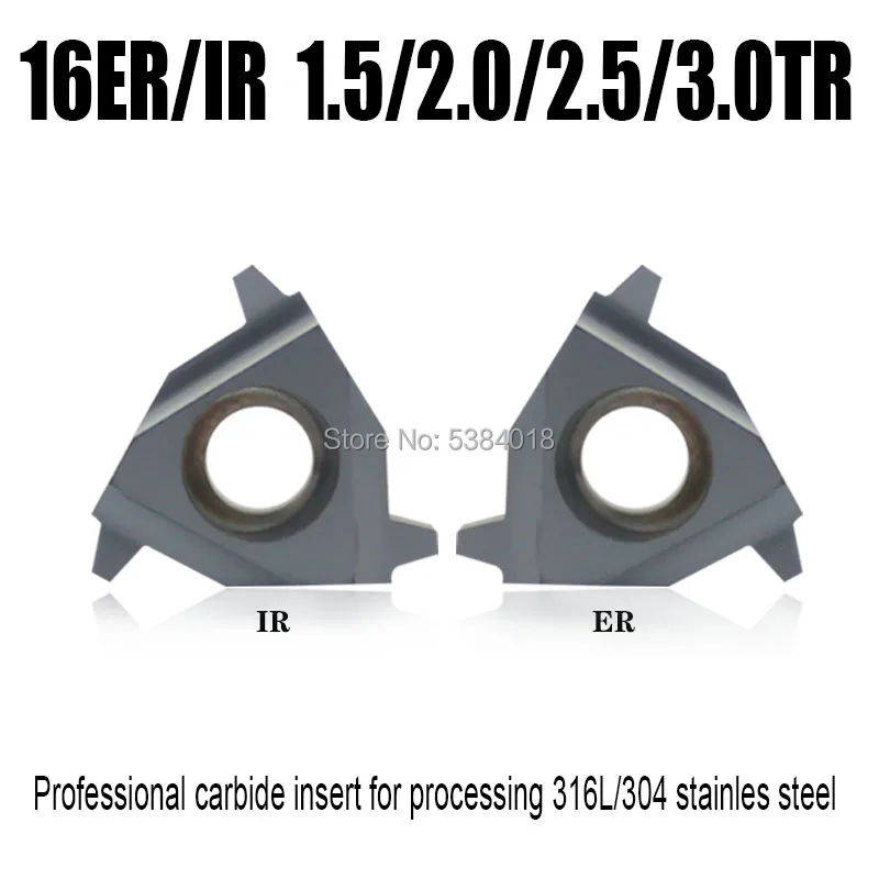 16ER/IR 1.5/2.0/2.5/3.0 TR T Thread turning tool carbid insert Lathe turning tool specialize in stainless steel and common steel