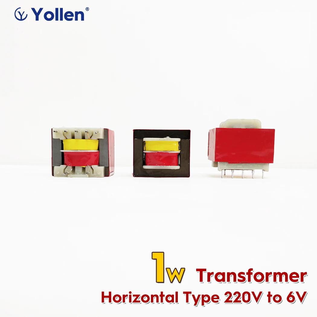 PIN Type 1W Power Transformer 1VA Voltage 220V to 6V/9V/12V/24V Circuit Board DIY Vertical/Horizontal Type Resin Potting Option