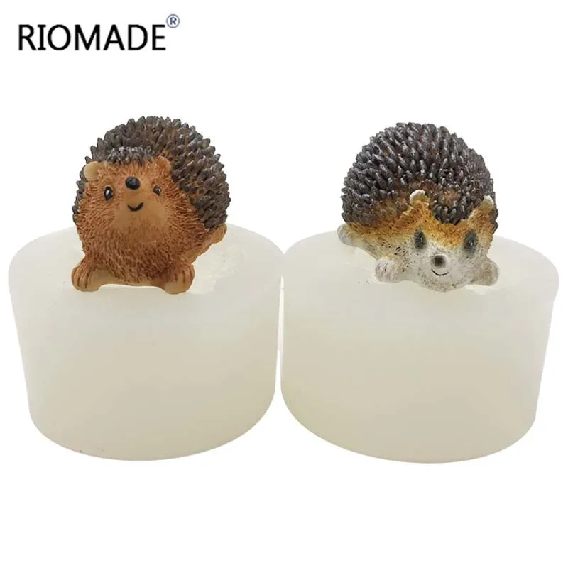 3D Hedgehog Silicone Mold Animal Chocolate Candy Fondant Cake Decorating Tools Handmade Candle Soap Clay Aromatherapy Mould