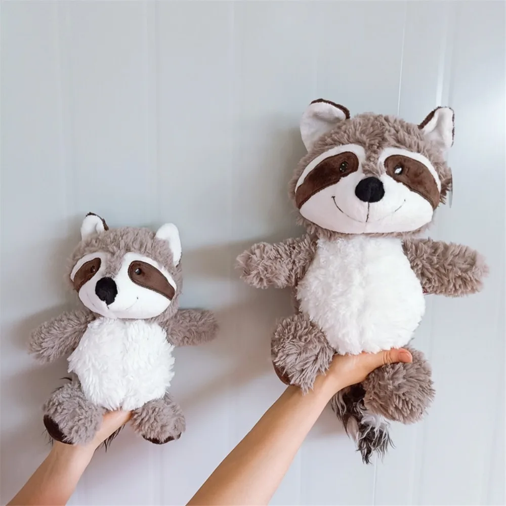 25-55cm Gray Raccoon Plush Toy Lovely Raccoon Cute Soft Stuffed Animals Doll Pillow For Girls Children Kids Baby Birthday Gift