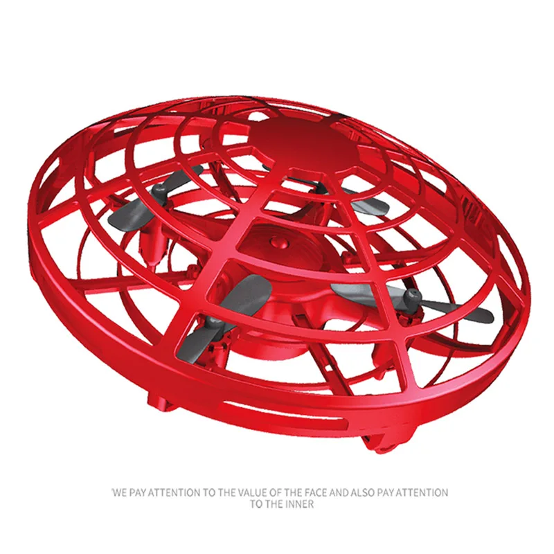 Mini helicóptero UFO de control remoto manual para niños, Mini dron infantil de control remoto con sensor de infrarrojos manual, juguete para niños