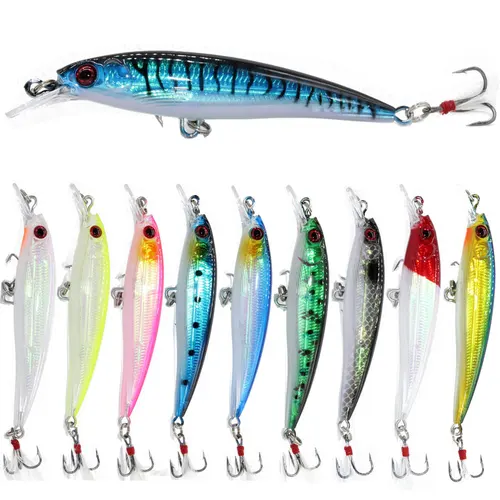 1 Uds 7,8 cm 7g Minnow Señuelos de Pesca Wobbler cebos duros Crankbaits ABS señuelo Artificial para lubina aparejos de pesca