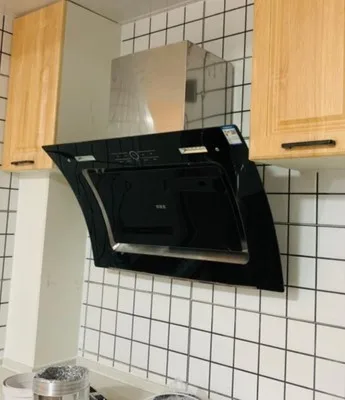 Mặt Bếp Hút Phạm Vi Hút Vệ Sinh Tự Động Xả Hood Somatosensory Điều Khiển Lớn-Màn Hình Hiển Thị Kỹ Thuật Số Dual-Xe Máy