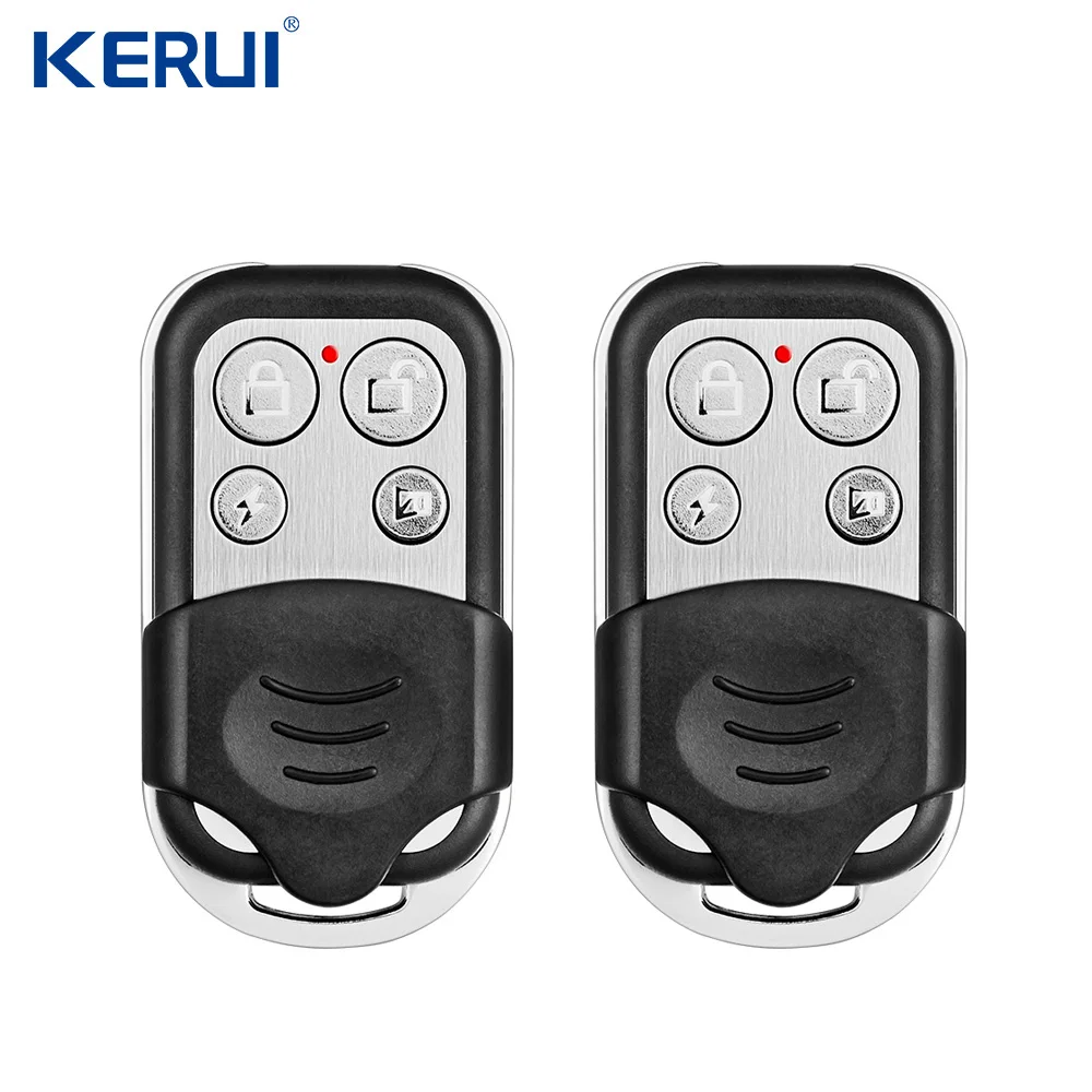 Kerui rc528 controle remoto portátil 433mhz, acessórios de alarme para segurança doméstica, sistema de alarme com teclado sensível ao toque