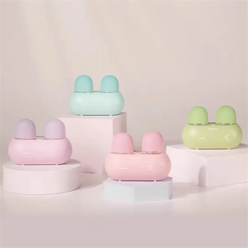 Cute Rabbit Contact Lens Cleaner High Frequency Vibration Cleaner Contact Lenses Cleaning Tools Contact Lens Washer