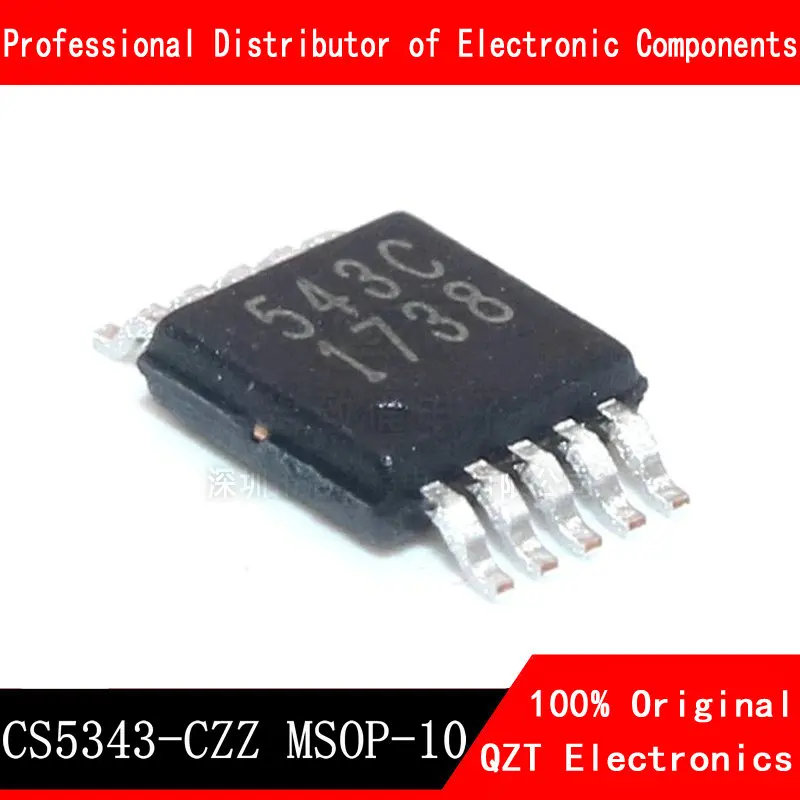 10pcs/lot CS5343-CZZ CS5343-CZZR 543C MSOP-10 new original In Stock