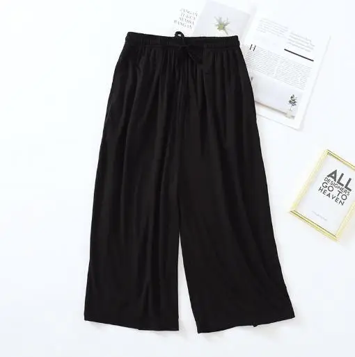 Ropa de salón para primavera y verano, pantalón para el hogar, ropa de dormir de algodón modal, pantalones de pijama para mujer, pantalones cortos