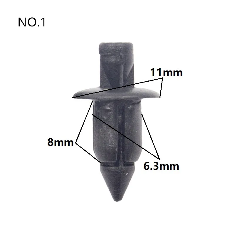 4 Kinds 40 Pcs Car Plastic Fairing Rivet Setting Panel Fastener Clips 6mm 7mm 8mm Push Pin Fastener