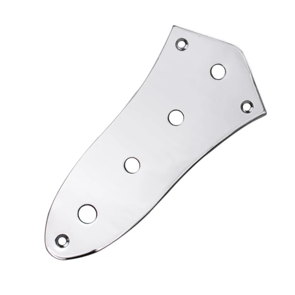 Steel Chrome 4-Hole Control Plate For Jazz Bass Guitar Parts Shiny Accessories