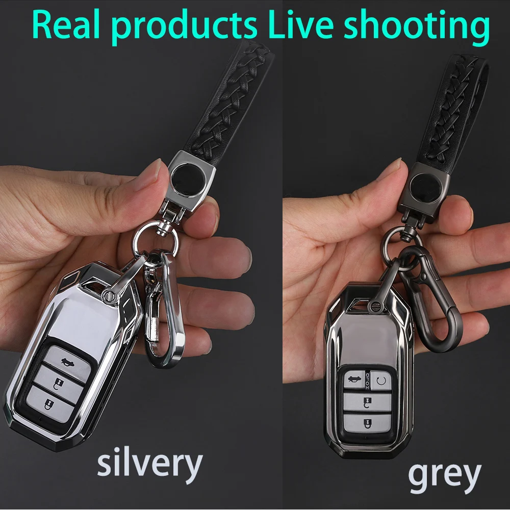 High-end Aerospace zinc alloy car key case Key Cover For Honda Hrv Civic Accord CR-V Fit ODYSSEY CITY JZZE