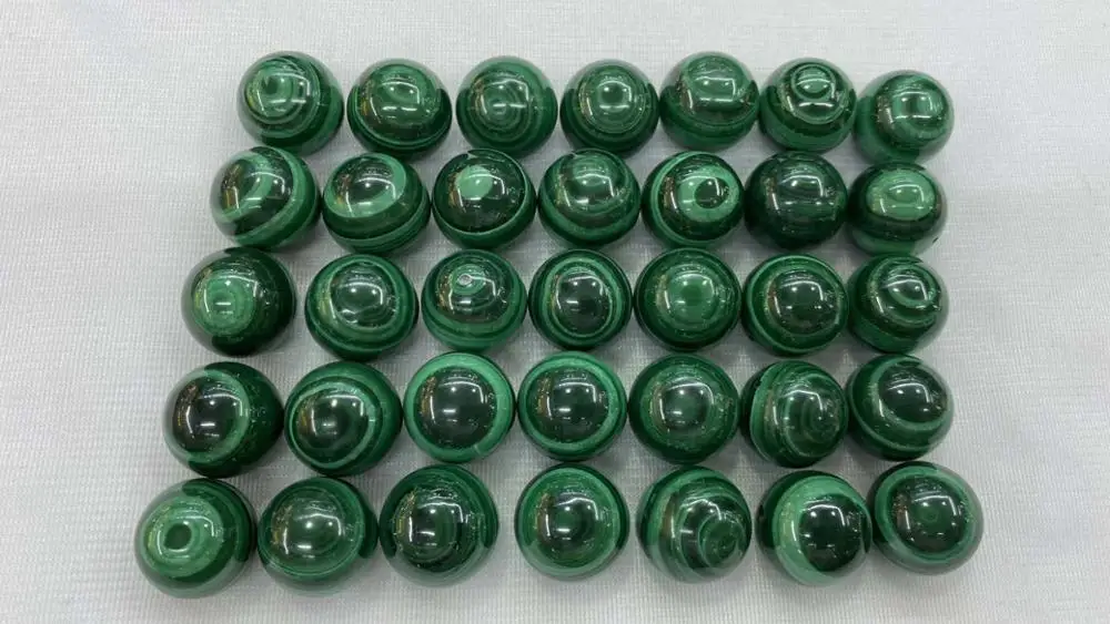 8pcs Natural Malachite Round beads 4-20MM Loose Bead For Jewelry Making for bracelet  and  necklace